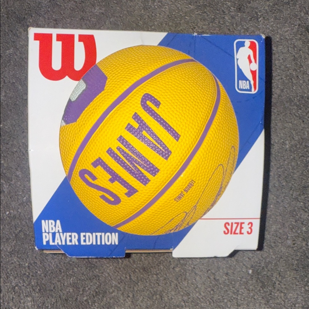 Wilson Yellow/Purple NBA Player Edition Basketball